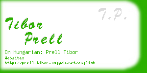 tibor prell business card